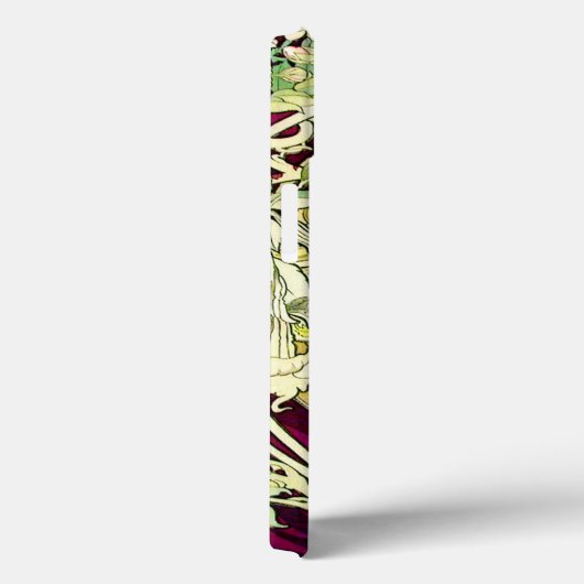  Art Nouveau Woman met Daisy Monogramed Case-Mate iPhone Case (Achterkant / Rechts)