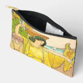 Art Nouveau Woman met zonnebloemen Etui (Open)