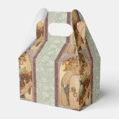 Art Nouveau Woman Mucha Beauful Bedankdoosjes (Achterkant)