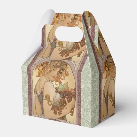 Art Nouveau Woman Mucha Beauful Bedankdoosjes (Voorkant Zijde)