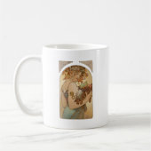 Art Nouveau Woman Mucha Beauful Koffiemok (Links)