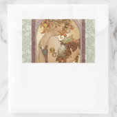 Art Nouveau Woman Mucha Beauful Rechthoekige Sticker (Tas)