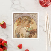 Art Nouveau Woman Mucha Beauful Servetten (Insitu)