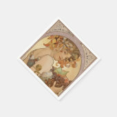 Art Nouveau Woman Mucha Beauful Servetten (Hoek)