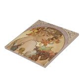 Art Nouveau Woman Mucha Beauful Tegeltje (Zijkant)