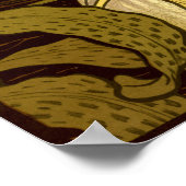 Art Nouveau Woman van Paul Berthon Poster (Hoek)