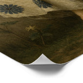 Art Nouveau Woman With Clarinet and Crescent Moon Poster (Hoek)