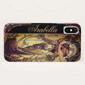 Art nouveau women elegant advertence hingre Case-Mate iPhone case (Achterkant (horizontaal))