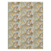 Art Nouveau Women & Floral Pattern by Mucha Tafelkleed (Voorkant)