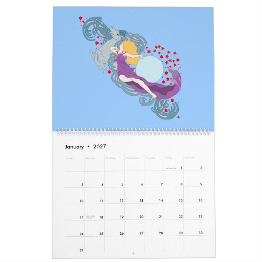 Art Nouveau Women Kalender (Jan 2027)