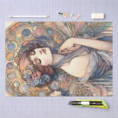 Art Nouveau Women Tissue Paper For Arts And Ccraft Tissuepapier (Craft)