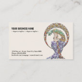 Art Nouveau Women y6776 Visitekaartje (Achterkant)