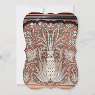 Art Nouveau wood werk, mooi origineel, belle e Save The Date