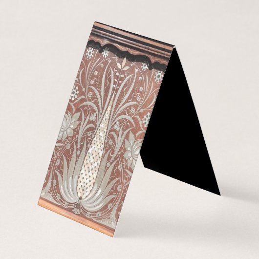 Art Nouveau wood werk, mooi origineel, belle e Visitekaartje (Voorkant)