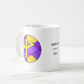 Art Nouveau Wunjo Rune Mok – VREUGDE! (Voorkant links)