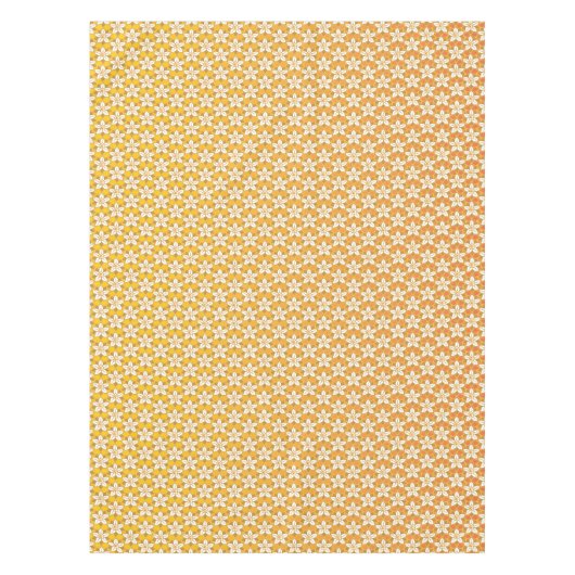 Art Nouveau yellow Jonquil floral wallpaper damask Tafelkleed (Voorkant)