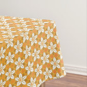 Art Nouveau yellow Jonquil floral wallpaper damask Tafelkleed (Voorbeeld)
