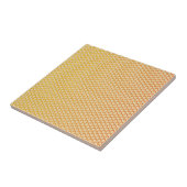 Art Nouveau yellow Jonquil floral wallpaper damask Tegeltje (Zijkant)