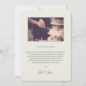 Art Nouveau zacht lijst dank u Bedankkaart (Achterkant)