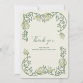 Art Nouveau zacht lijst dank u Bedankkaart (Voorkant)