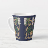 Art Nouveau Zeekust Zeeschelpen Latte Mok (Linkerhoek)