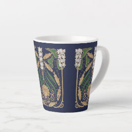 Art Nouveau Zeekust Zeeschelpen Latte Mok