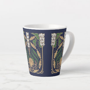 Art Nouveau Zeekust Zeeschelpen Latte Mok