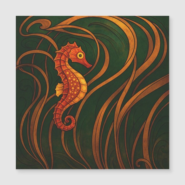 Art Nouveau Zeepaard  (Voorkant)