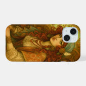 Art Nouveau Zigeunerin iPhone 15 Case (Achterkant horizontaal)