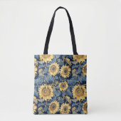 Art Nouveau Zonnebloem Tote Bag (Voorkant)