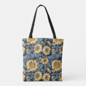 Art Nouveau Zonnebloem Tote Bag (Achterkant)