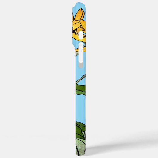 Art Nouveau Zonnebloemen Case-Mate iPhone Case (Achterkant / Links)