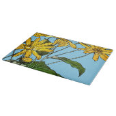 Art Nouveau Zonnebloemen Snijplank (Hoek)