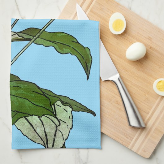 Art Nouveau Zonnebloemen Theedoek (Quarter Fold)