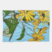 Art Nouveau Zonnebloemen Theedoek (Horizontaal)