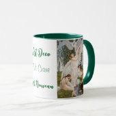  Art Nouveau Zwaan Meisjes Naam Gepersonaliseerd Mok (Voorkant rechts)