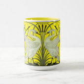 Art Nouveau zwanen fries patroon van Walter Crane Mok (Midden)