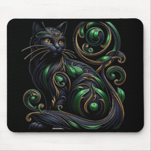 art nouveau Zwarte Kat Muismat