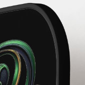 Art Nouveau Zwarte kat Pickleball Paddle (Links Detail)