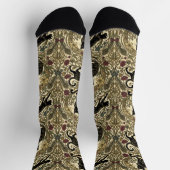 Art Nouveau Zwarte Katten Sokken (Top)