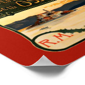 Art Nouveau Zwitserland Reistoerisme Poster (Hoek)