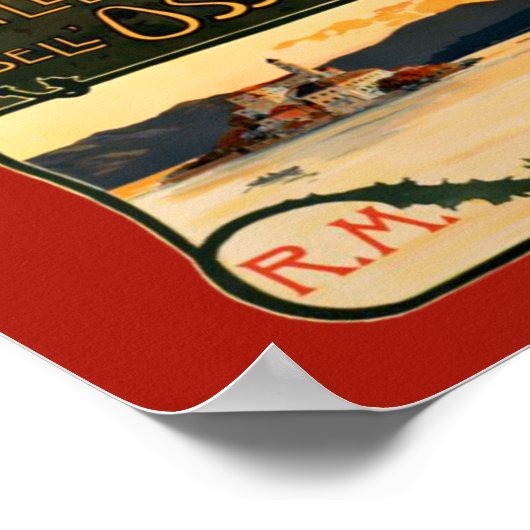  Art Nouveau Zwitserland Reistoerisme Poster (Hoek)