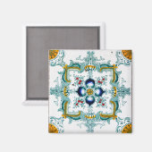 Art Nouveau's Tegels uit Majolica Magneet (Voorkant / Achterkant)