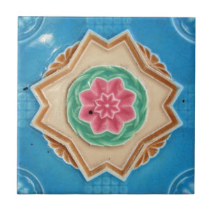 Art Nouveau's Tegels uit Majolica Tegeltje