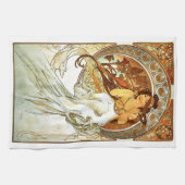 Art Nouveou Mucha-reeks schilderen Theedoek (Horizontaal)