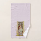 Art Noveau Alphonse Mucha Nachtrust Bad Handdoek (Handdoek)
