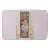 Art Noveau Alphonse Mucha Nachtrust Badmat (Voorkant)