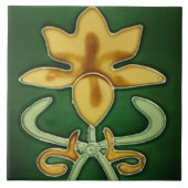 Art Noveau Ceramic wall Fireplace tile Tegeltje (Voorkant)
