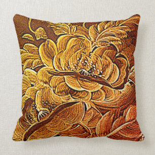 ART NOVEAU FLORAL AMBER KUSSEN
