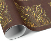 Art Noveau Gold Cadeaupapier (Rol Hoek)